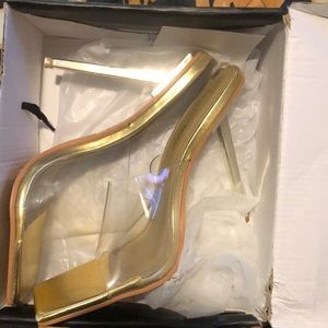 Gold heels